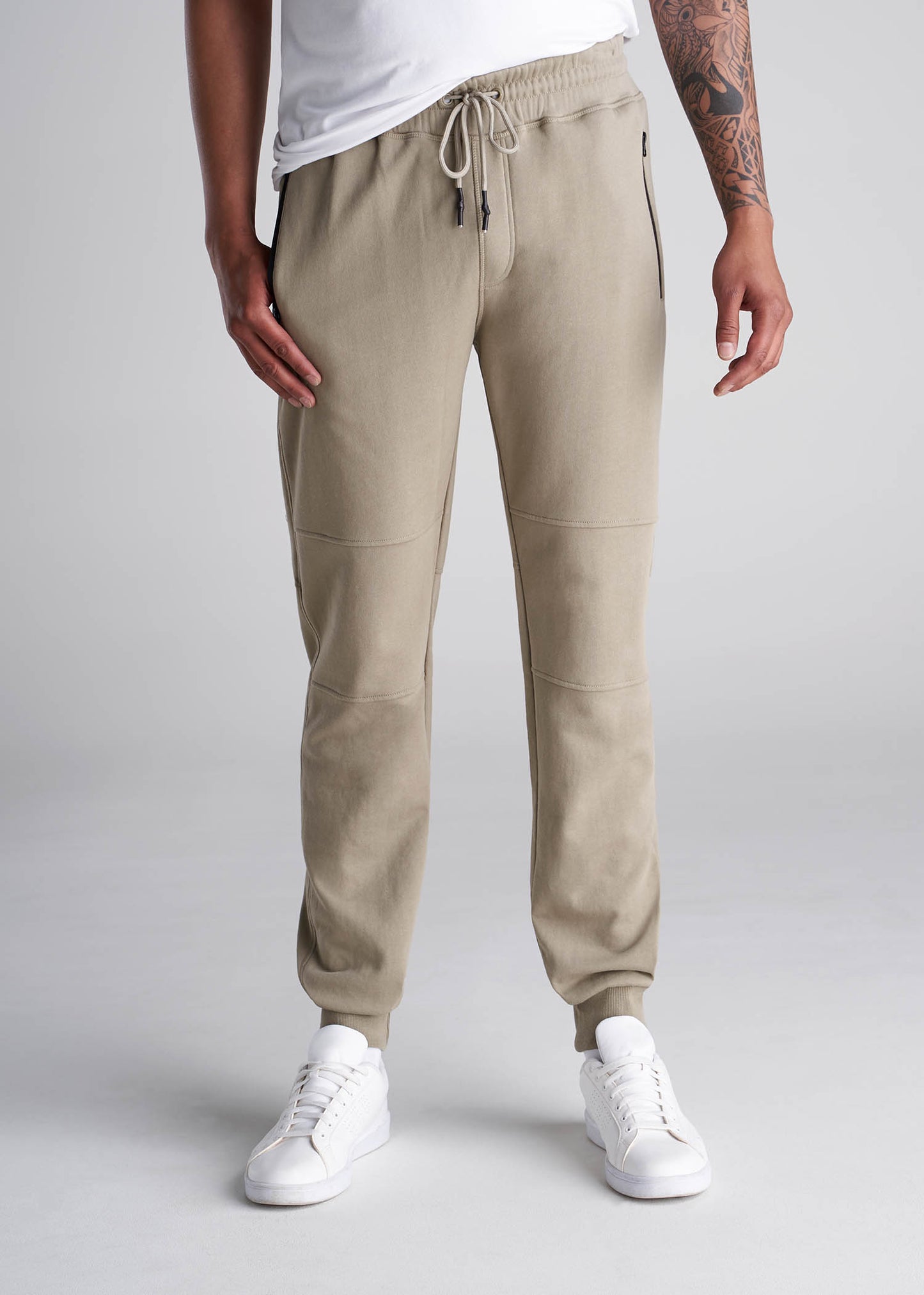 Wearever French Terry Men's Tall Joggers in Khaki