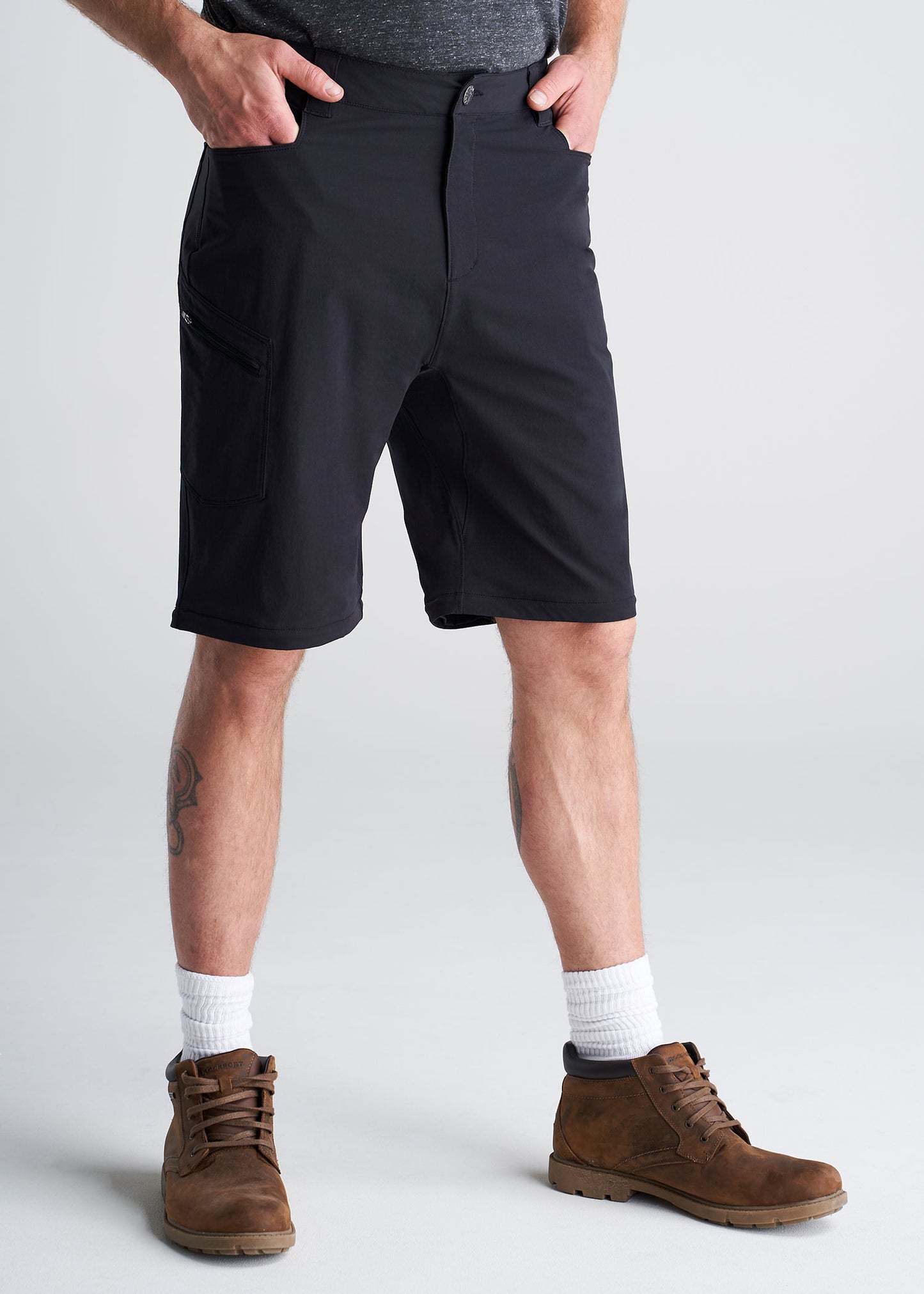 American_Tall_Mens_Hiking_Zipoff_Pant_Black-shorts