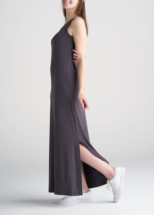 American_Tall_Womens_Maxi_Dress_Dark_Charcoal-side