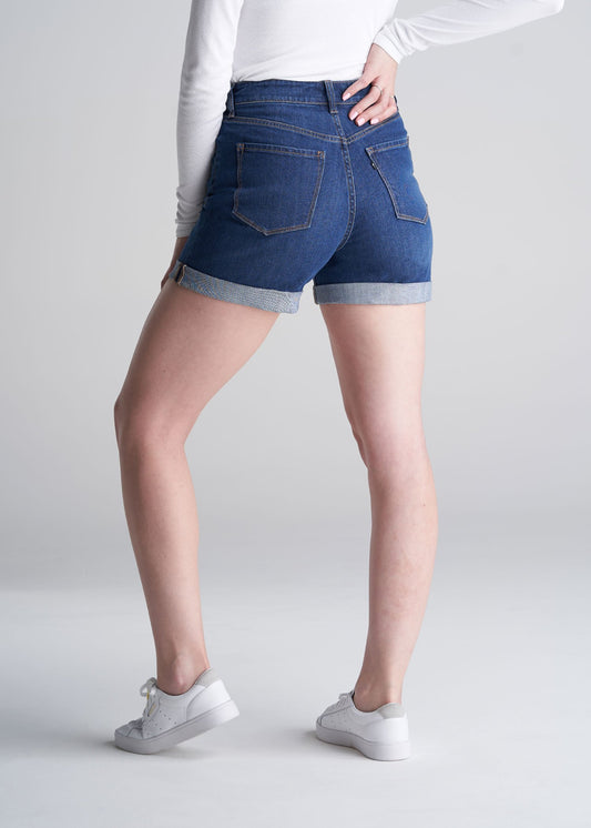 American_Tall_Womens_denim_shorts_medium_blue-back