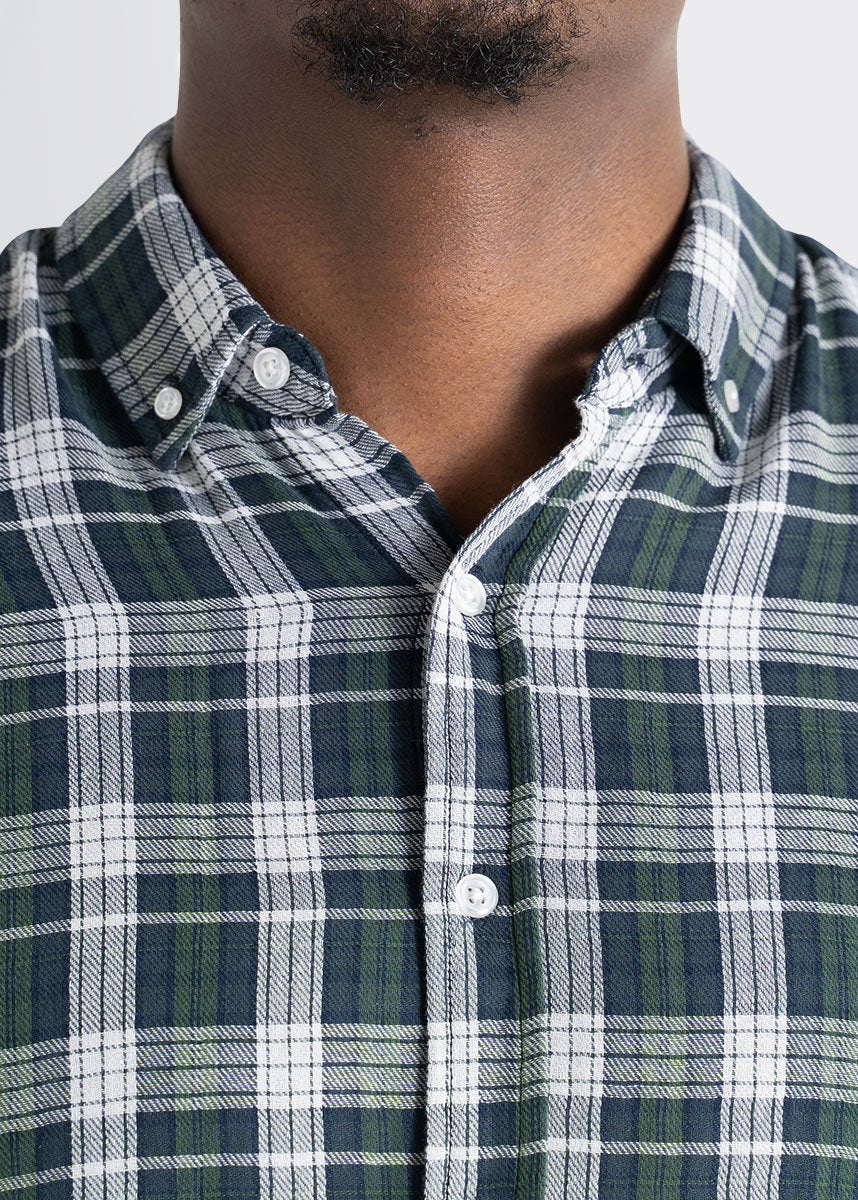 american-tall-mens-double-weave-forestgreen-whiteplaid-detailcollar