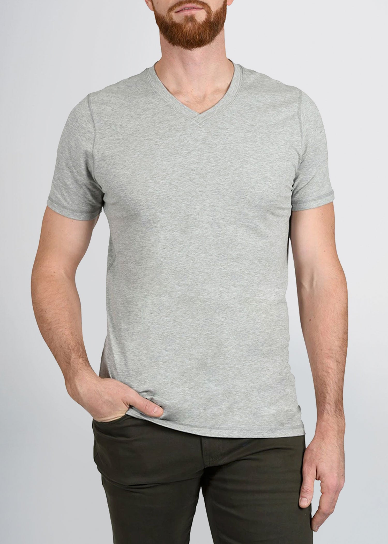 american-tall-mens-essential-slimfit-vneck-tee-greymix-front