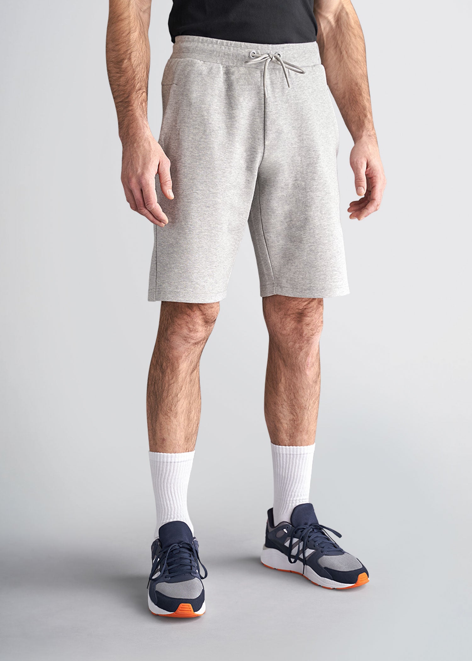 american-tall-mens-knit-athletic-short-grey-front