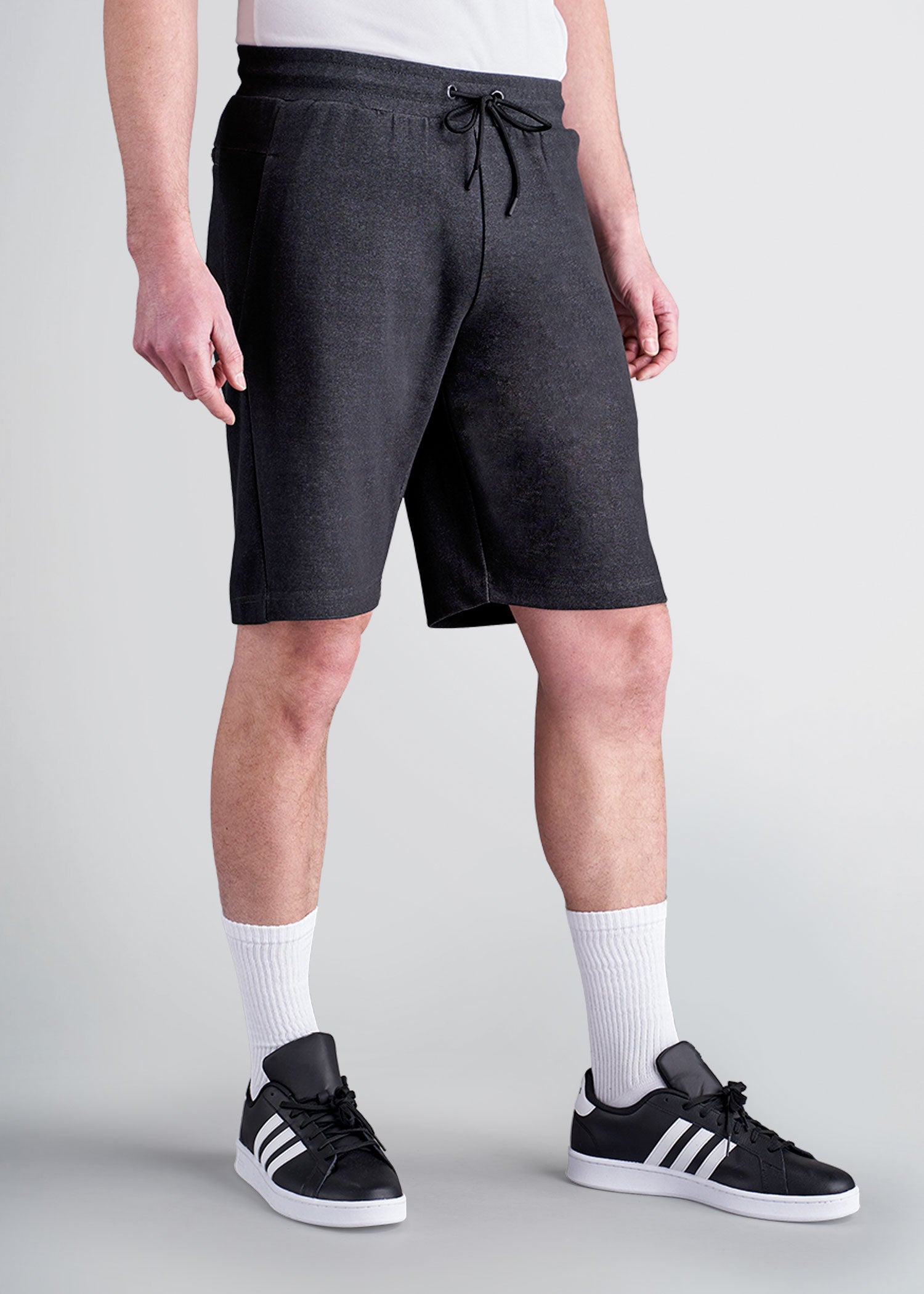 american-tall-mens-knit-athletic-shorts-charcoal-front
